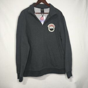 Far West Dark Grey 3/4 Zip  Sweater NWT Sz L